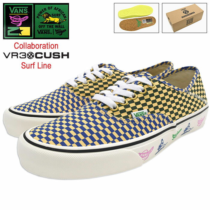 バンズ バンズ VANS スニーカー メンズ 男性用 マミ ワタ オーセンティック VR3 SF Cream コラボ サーフライン ( VN0A4BX5CRM VANS×Mami Wata Authentic VR3 SF Surf Line ローカット SNEAKER MENS・靴 シューズ SHOES ヴァンズ )