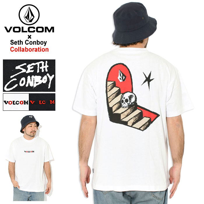ボルコム VOLCOM Tシャツ 半袖 メンズ セス コンボイ FA LSE コラボ ( VOLCOM×Seth Conboy FA LSE S/S Tee ティーシャツ T-SHIRTS カットソー トップス メンズ 男性用 ヴォルコム V-A4312653 ) M便 1/1 ice field icefield