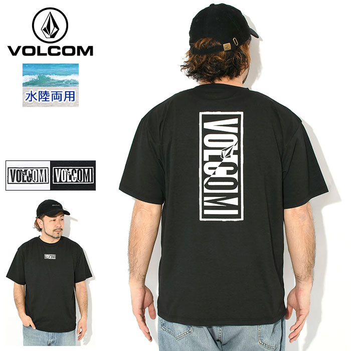 乐天商城 - ボルコム VOLCOM Tシャツ 半袖 メンズ バーティカル ロゴ グラフィック ( VOLCOM Vertical Logo Graphic S/S Tee 水陸両用 ラッシュガード 吸水速乾 ストレッチ UVカット ティーシャツ T-SHIRTS カットソー トップス メンズ 男性用 ヴォルコム VLY261016 )[M便 1/1]