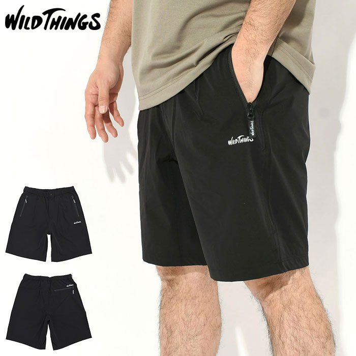 ワイルドシングス WILD THINGS ハーフパンツ メンズ エラスティック ナイロン ラックス ショーツ ( WILD THINGS Elastic Nylon Lax Short 撥水 ストレッチ ショートパンツ ハーパン ボトムス メンズ 男性用 WT26037AD ) ice field icefield