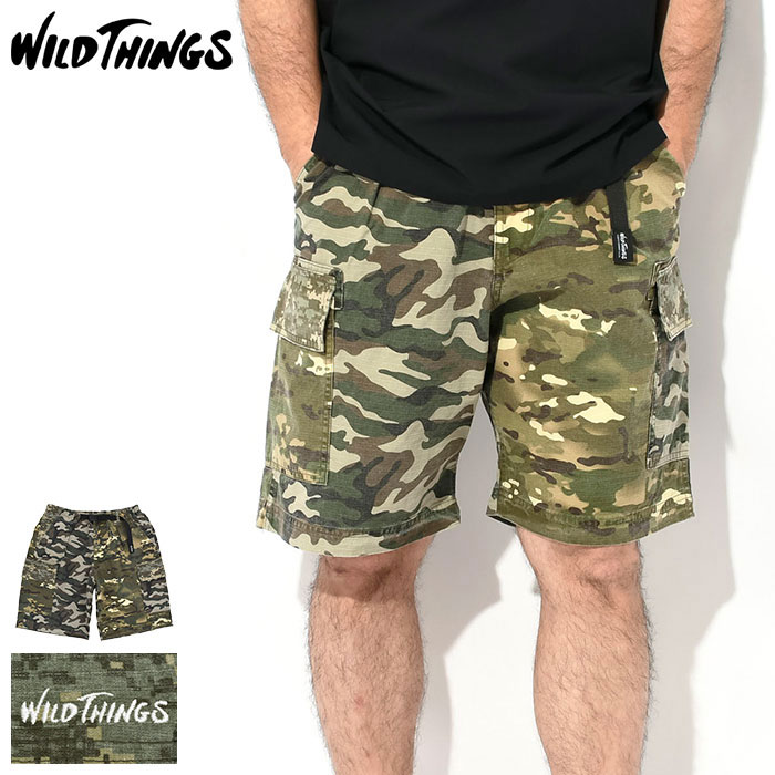 磻ɥ󥰥 WILD THINGS ϡեѥ   å 硼 ( WILD THINGS Camo Rip Short 硼ȥѥ ϡѥ ܥȥॹ   WT24040AD ) ice field icefield