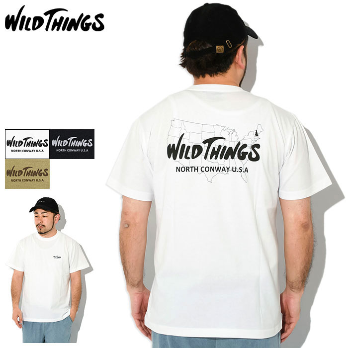 楽天ice field（アイスフィールド）ワイルドシングス WILD THINGS Tシャツ 半袖 メンズ バース プレイス （ WILD THINGS Birth Place S/S Tee ティーシャツ T-SHIRTS カットソー トップス メンズ 男性用 WT24063K ）[M便 1/1] ice field icefield