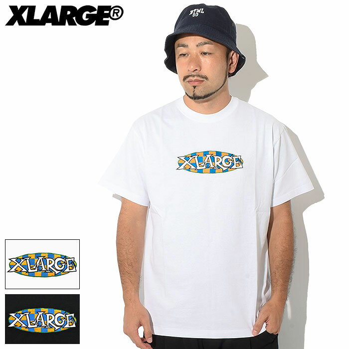 エクストララージ X-LARGE Tシャツ 半袖 メンズ チェッカー オーバル ロゴ ( x-large Checker Oval Logo S/S Tee ティーシャツ T-SHIRTS カットソー トップス XLARGE Extra Large エックスラージ 101222011002 )