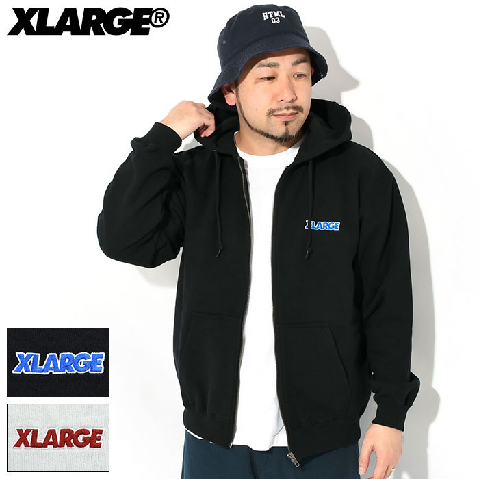 エクストララージ X-LARGE パーカー ジップアップ メンズ スタンダード ロゴ フル ジップ フーディ ( x-large Standard Logo Full Zip Hoodie フード ジップパーカー フルジップ スウェット Zip up Hoody Parker トップス XLARGE Extra Large エックスラージ 101241012001 )