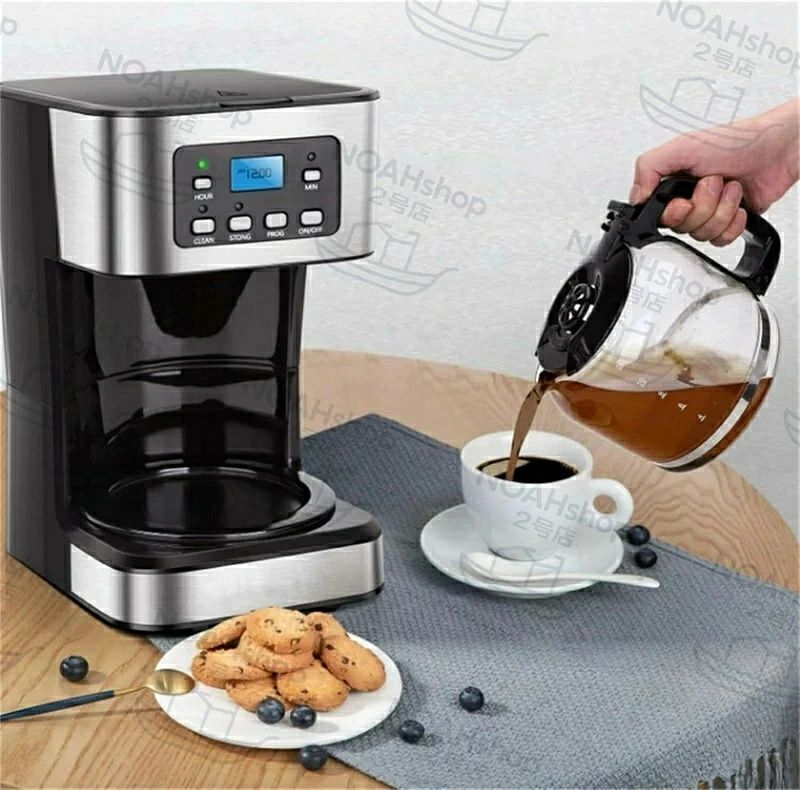 アイスレースの1.5Lの大容量コーヒーマシン ドリップコーヒーマシン コーヒーメーカーブラックコーヒー用半自動コーヒーマシン コーヒーメーカー コーヒーメーカーブラックコーヒー用半自動コーヒーマシン ドリップコーヒーマシン 紅茶・ブラックコーヒー用家庭用 オフィス用 業務用｜アングル3
