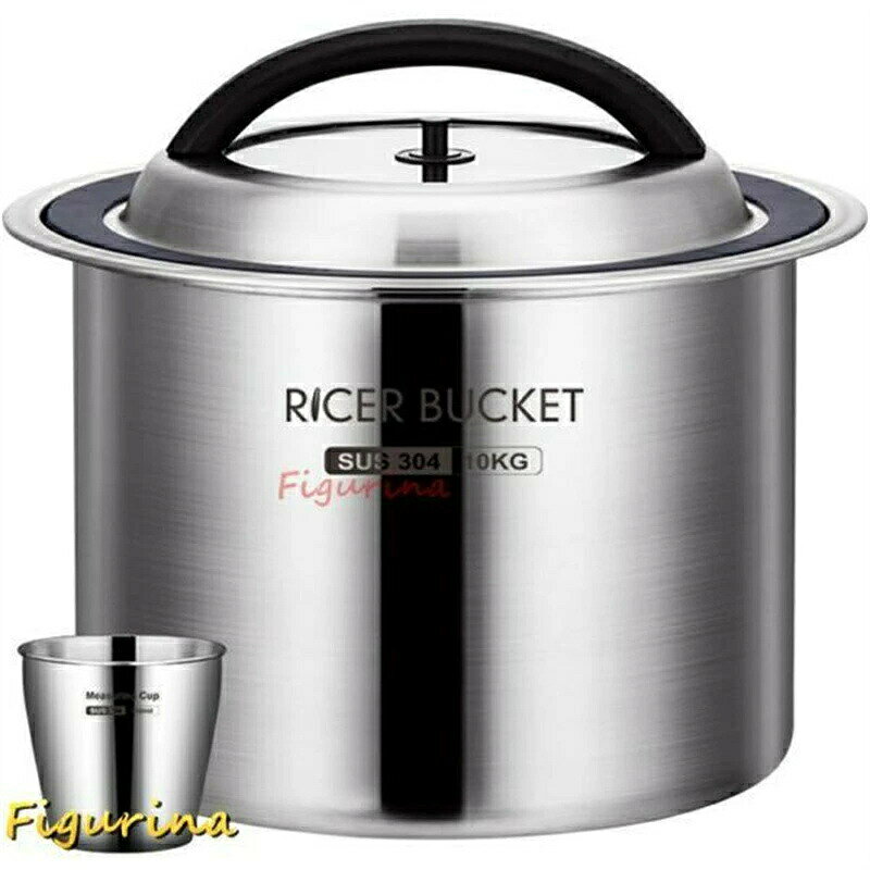 Rakuten - SALE！【一年保証】【2026新登場】米びつ 真空 米櫃 密閉米びつ 保存容器 負圧シール ステンレス製の米びつ ライスストッカー 米 ステンレス製米桶 304ステンレス鋼 商業用 密閉米桶 ステンレス 大容量 乾燥 密閉容器 防虫 密閉式 お米ケース 防湿 10KG 12.5KG