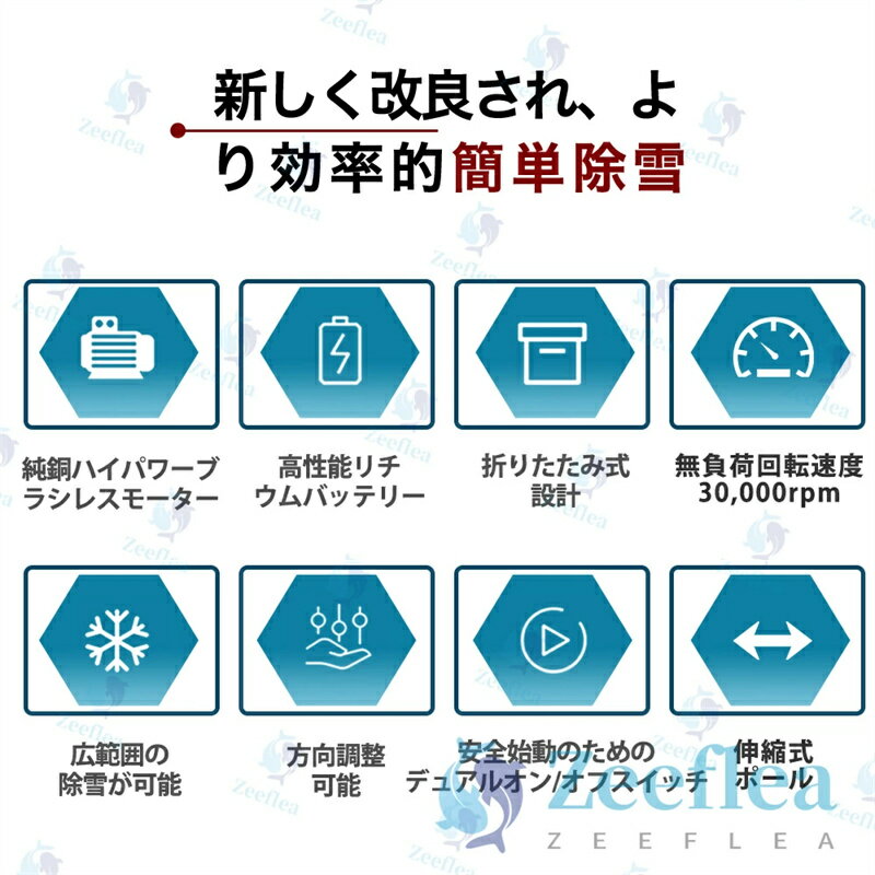 【2026最新進化版】電動除雪機 除雪機 充電式 コードレス除雪機 雪かき 電動 スコ...