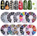 4/30限定☆全品10%OFF!ネイルアートシールセット 10枚セット 3Dネイルシール ラインストーン ネイルアートステッカー グリッターのダイヤモンドアクリ...
