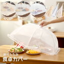 10%OFF×25日限定P10倍UP!食卓カバー 幅42/43cm 食卓蚊帳 DEWEL 虫対策 キッチンパラソル 洗える フードカバー 蝿帳 食卓傘 食卓カバー