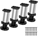 15日限定全品10%OFF!【新入荷】 ステンレス製 細いジャッキ 洗濯機置き台 交換用 取替え DIY用 4個入り 高さ調整10~11.5cm 底の直径5cm 高耐久性 交換部品