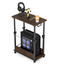 15日限定全品10%OFF!パソコンワゴン PCワゴン 昇降式 高さ調節 幅67cm*奥行き36cm*高さ60~84cm キャスター付き CPUワゴン サイドデスク プリンター台 プリンターワゴン サイドワゴン オフィス収納 木製 収納棚 ラックワゴン