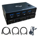 4/30限定☆全品10%OFF!KVM切替器 PC2台用 2入力1出力 ES-Tune HDMI切替器 2ポート Mac OS対応 最大解像度4K30HZ