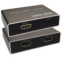 ★7月30日限定★全品10%OFFHDMI分配器 HDMI2.0 スプリッター 4K 60Hz HDR 2出力 1入力2出力 2画面同時出力 HDCP2.2対応...
