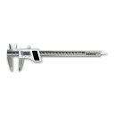 P10倍☆15日限定全品10%OFF!デジタルノギス 150mm 電子 ステンレス 高精度 液晶ディスプレイ 精密 専用ケース ボタン電池 わくわくファイネスト...