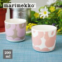 マリメッコ ( marimekko ) ラテマグ 【 単品 】 Unikko ( ウニッコ ) コーヒーカップ 200ml / ブラック×ホワイト　【 正規販売店 】