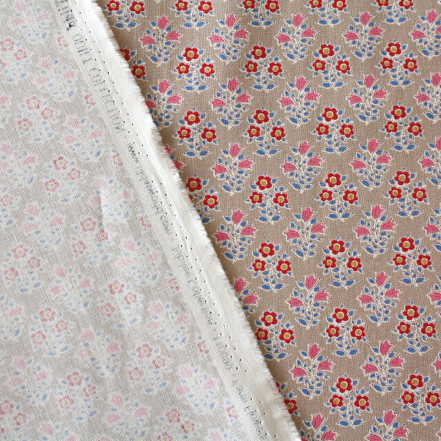 【セール20％OFF】 Tilda ティルダ ファブリック 生地 Farm Flowers ファームフラワー サンド ベージュ icentery-10004436 InteriorCenter サンプル画像3