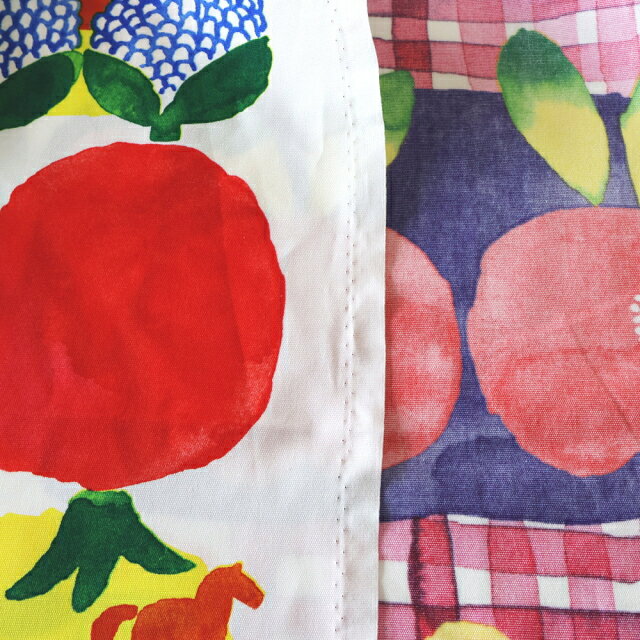 マリメッコ marimekko 生地 ケサトリ レッド パープル イエロー No.101 カット販売...