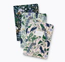 ライフルペーパー トリオ ノート セット ピーコック ギフト 本好き おしゃれ 本 文房具 アメリカ rifle paper クジャク 花柄