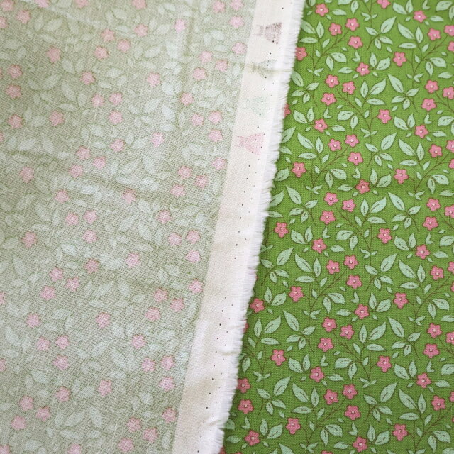【セール20％OFF】 ティルダ 生地 ティプシー グリーン ピンク Tilda ファブリック tipsy 110cm巾 10cm単位 布 手芸 かわいい おしゃれ 小さい柄 花柄 小花 緑 北欧 icentery-10004847 InteriorCenter サンプル画像3