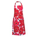 マリメッコ　エプロン マリメッコ エプロン ピエニウニッコ2 赤 marimekko PIENI UNIKKO 2 No.1(75) 北欧 おしゃれ かわいい 花柄