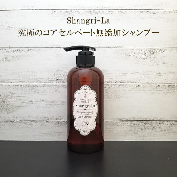 Shangri-La シャンプー 無香料 500ml 無添加 植物エキス ノンリンス 髪質改善 全身洗える おやまだ桃農園