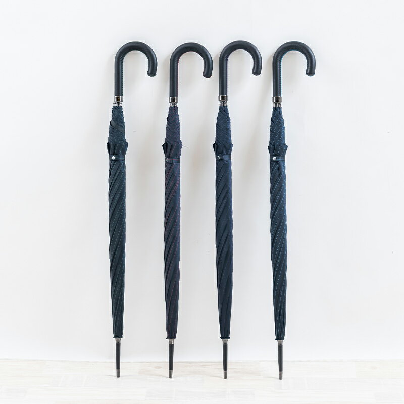 Ramuda 長傘 65cm グラスファイバー メンズ 傘 紳士 4色 ネイビー/ワイン/ブルー/パープル/グリーン/ UV ギフト プレゼント 日本製 日傘 雨傘 ストライプ 甲州織