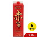 琉球泡盛 赤松藤30度 1800ml×6 崎山酒造 泡盛 紙パック 沖縄 赤の松藤