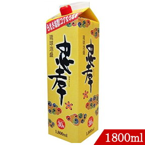 琉球泡盛 忠孝30度 1800ml 忠孝酒造 紙パック 沖縄