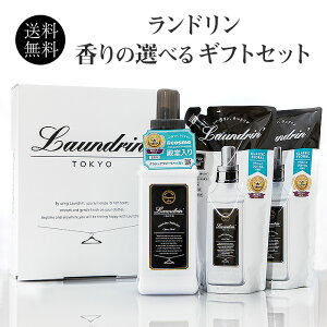 【ポイント10倍】柔軟剤ギフト 香りが選べる ランドリン ギフトセット お中元本体1本 詰替え480ml 2個 送料無料 数量限定 3000円ポッキリ