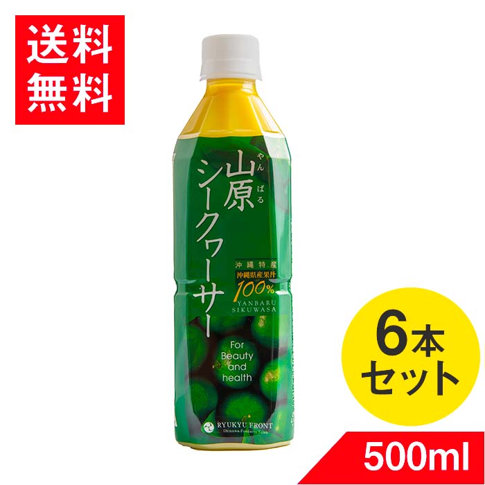 山原シークワーサー 500ml 6本入 送料無料 シークヮーサー ジュース 果実 青切り 100％ ちむどんどんのサムネイル