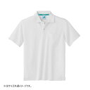 住商モンブラン ポロシャツ 兼用 半袖 白 32-5061-SS SSサイズ【同梱・代引き不可】