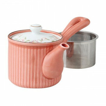 13907 波佐見焼 花蓮 SS軽量急須 (小・赤) 350ml【同梱・代引き不可】