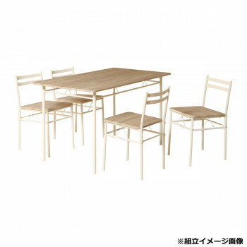 弘益(KOEKI) UTILITY ライクビンテージ ダイニング5点セット ナチュラル DSV120NA【同梱・代引き不可】