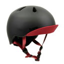 bern バーン NINO ヘルメット キッズ XS/Sサイズ Matte Black/Red Visor BE-VJBMBRV-11【同梱・代引き不可】