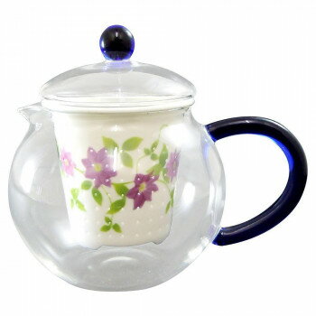 有田焼 セランドグラス おしゃれポット 500cc クレマチス FC-550B【同梱・代引き不可】