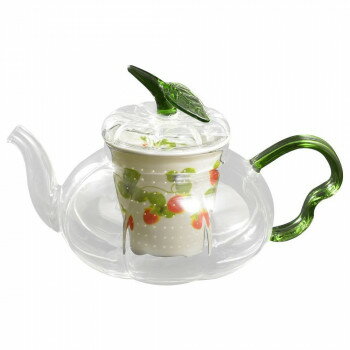 有田焼 セランドグラス パンプキンポットG 600cc いちご PG-600【同梱・代引き不可】