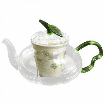 有田焼 セランドグラス パンプキンポットG 600cc 誕生花 9月 りんどう PG-600【同梱・代引き不可】