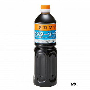 和泉食品 タカワウスターソース 1000ml(6本)【同梱・代引き不可】
