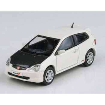 JADI B ホンダ シビック Type R EP3 01 ホワイト/カーボン LHD 1/64スケール PA55347【同梱・代引き不可】
