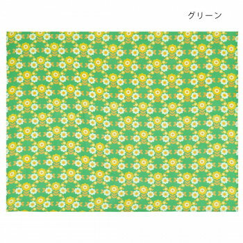 マルチクロス レトロフラワー グリーン 15623880281【同梱・代引き不可】