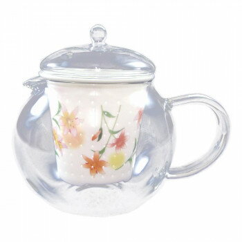 有田焼 セランドグラス おしゃれポット 誕生花 7月 百合 500cc FC-550C【同梱・代引き不可】