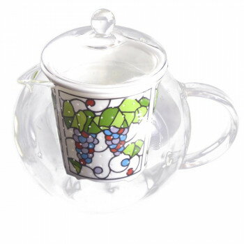 有田焼 セランドグラス おしゃれポット ビートロ葡萄 500cc FC-550C【同梱・代引き不可】