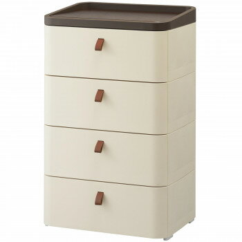 ロイヤルドロアー　4段チェスト　幅54.5cmタイプ　RD-544　IV/DBR・モダンアイボリー【同梱・代引き不可】