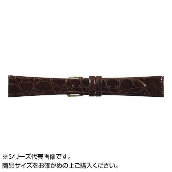 MIMOSA(ミモザ) 時計バンド 腹ワニD 17mm ダークブラウン (美錠:金) WD-B17【同梱・代引き不可】 MIMOSA(ミモザ) 時計バンド 腹ワニD 17mm ダークブラウン (美錠:金) WD-B17【同梱・代引き不可】