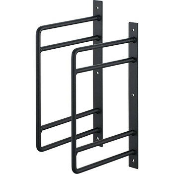 アイアンブラケット(二段)　2個入　W21070-22-D【同梱・代引き不可】