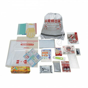 ナカガワ　防災用品 非常持出しセット18点 NK25-18　NK25-18【同梱・代引き不可】