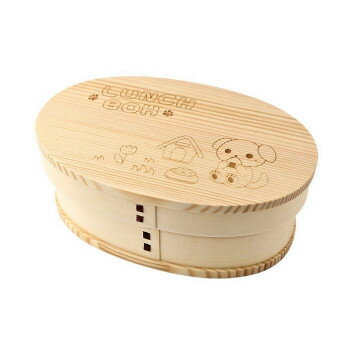 若兆 一段弁当箱(小) おうちとワンちゃん FH4-9X-02【同梱・代引き不可】