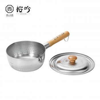 よこやま　燕人の匠　桜吟　ステンレスゆきひら鍋18cm　蓋付き　OGS-500【同梱・代引き不可】