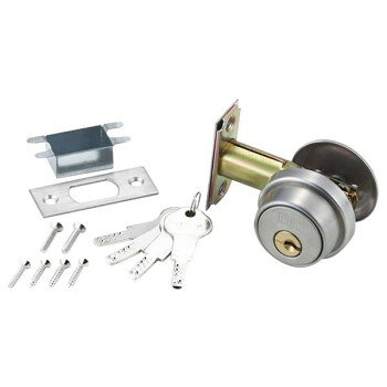 G-171 ディンプルシリンダー本締錠 60mm ステンレス 4本キー 00071171-001【同梱・代引き不可】