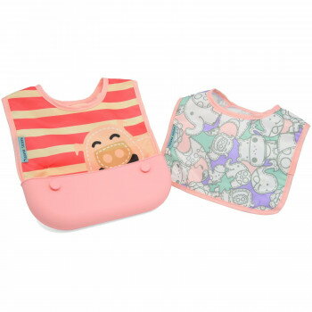 トラベルビブ スタイ お食事用エプロン ぶた MMTB-PG【同梱・代引き不可】